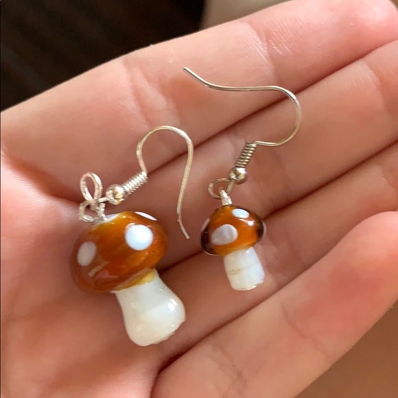 - Big Mushroom Earrings - Picture 2 of 2